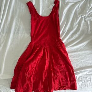 Gap Red Sleeveless Dress